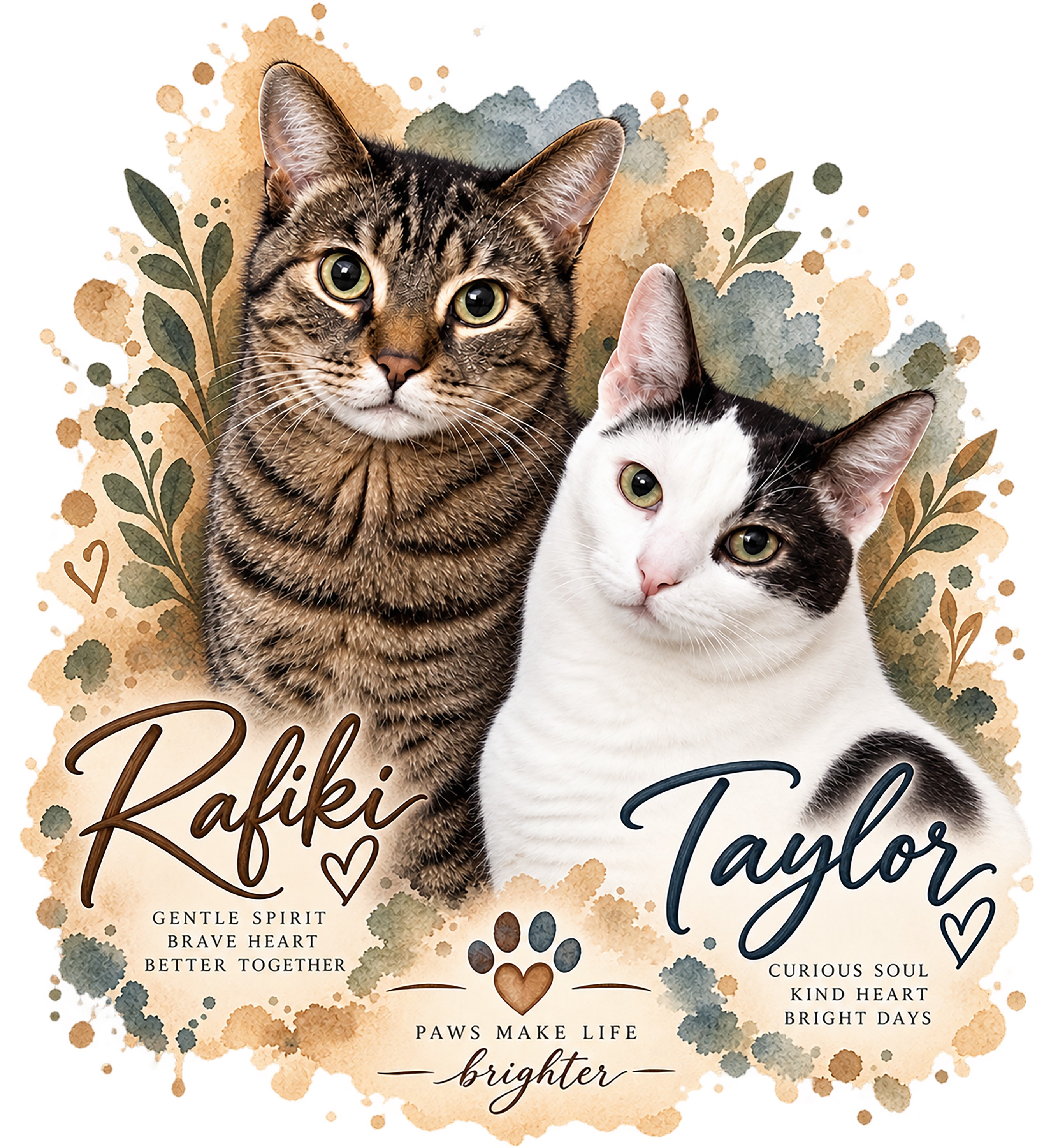Warm sentimental pet portrait